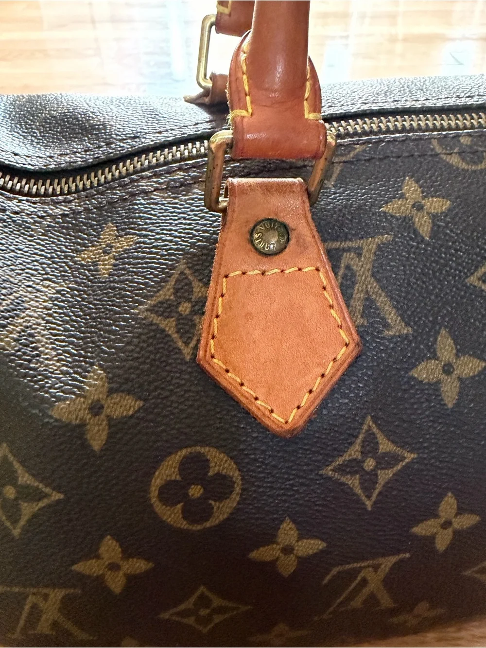 Vintage Louis Vuitton Brown Monogram Speedy 35